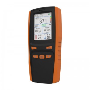 Tester jakości powietrza Detektor CO2 Miernik pyłu Miernik jakości powietrza cyfrowy Analizator powietrza PM2,5 PM1,0 TVOC