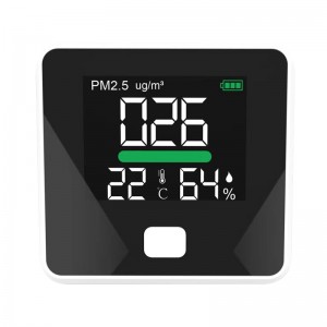 Przenośny analizator miernika PM2,5 Przenośny detektor Detektor temperatury gazu Tester Monitor jakości powietrza Wilgotność analizatora